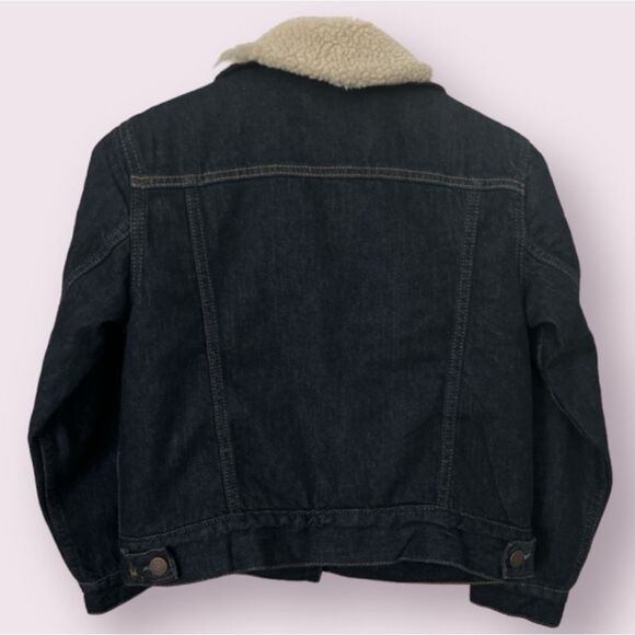 🥳 $30 FINAL PRICE❣️ NWOT Boy's Sherpa Trucker Denim Jacket M - Picture 2 of 2